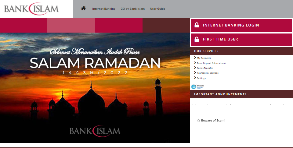 daftar bank islam banking